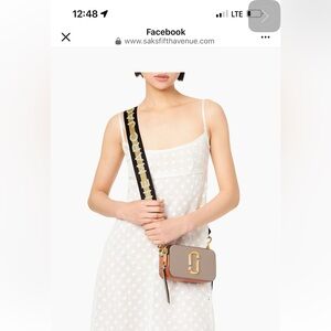 Marc Jacobs Black and White Crossbody Bag